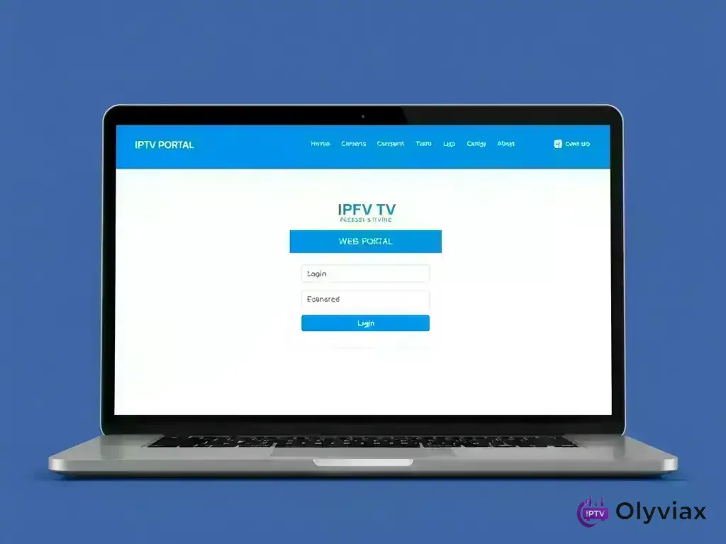 Olyviax web portal login interface